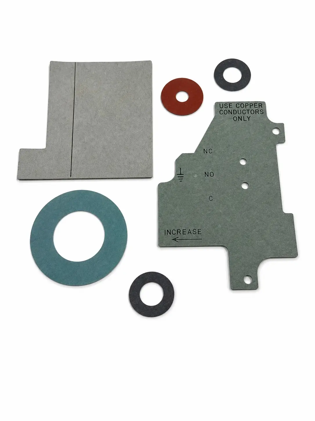 Fiber & Specialty Gasket Materials gaskets, die-cut close-up